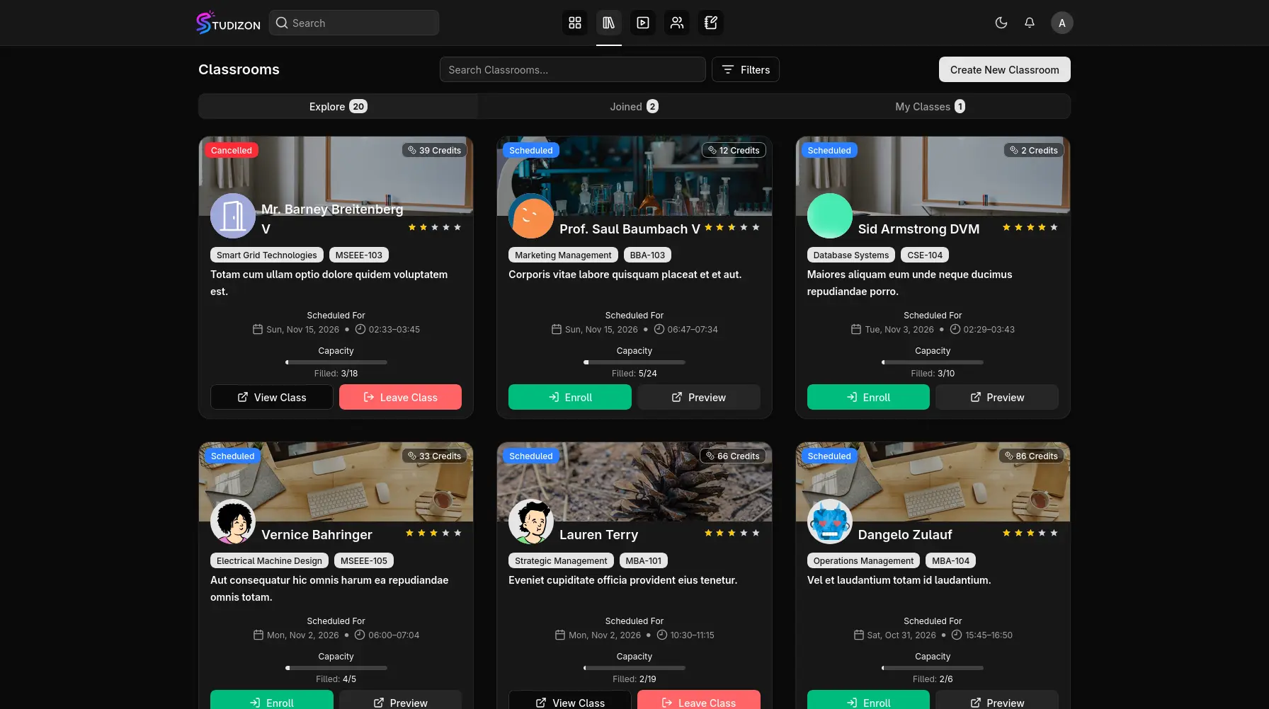 Studizon E-Learning screenshot